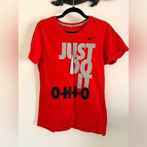 Nike Red 'Just Do It' Ohio State Buckeyes Tee